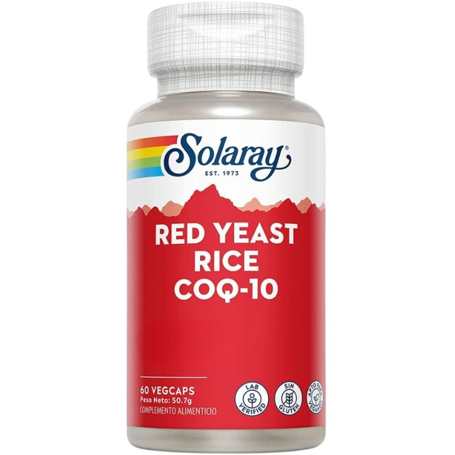 Red Yeast Rice Plus Coq-10 60 Capsulas | Solaray