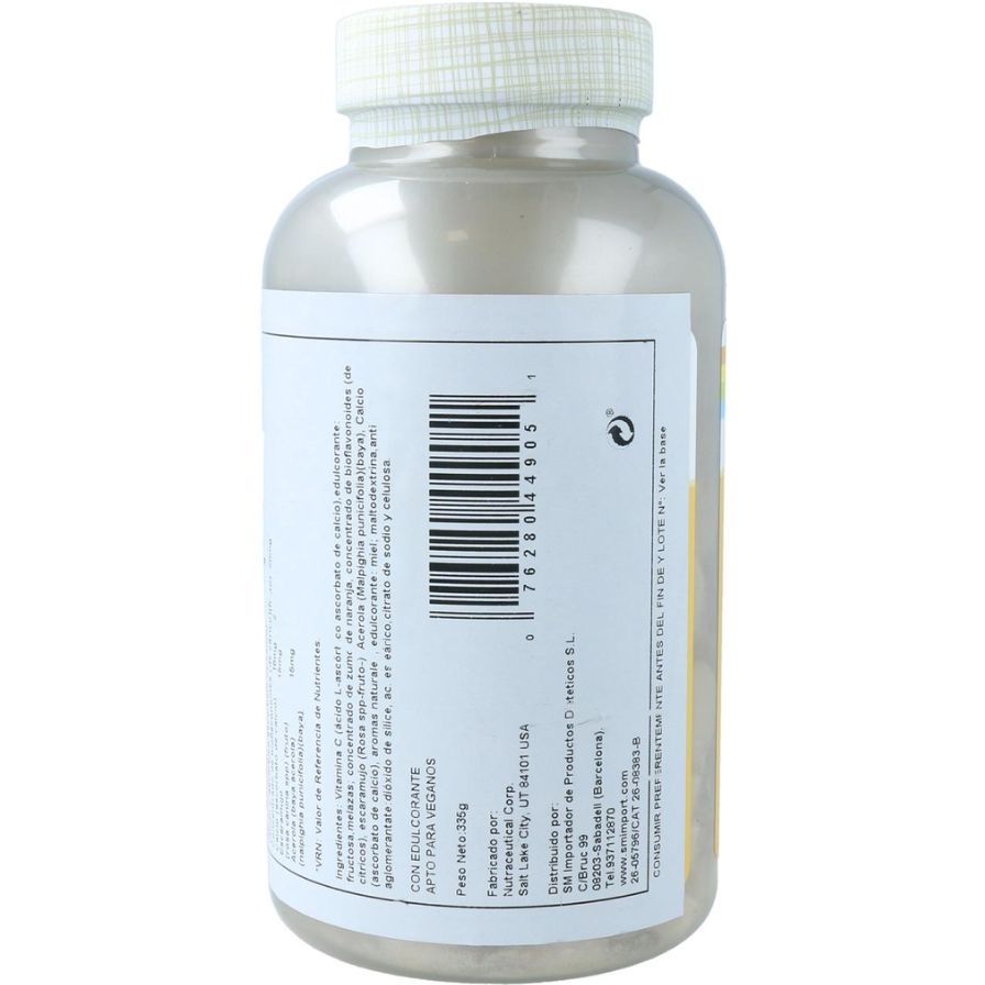 Vitamina C 485 Mg 100 Comprimidos | Solaray - Dietetica Ferrer