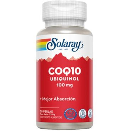Ubiquinol Coq- 10 100 Mg 30 Perlas | Solaray - Dietetica Ferrer