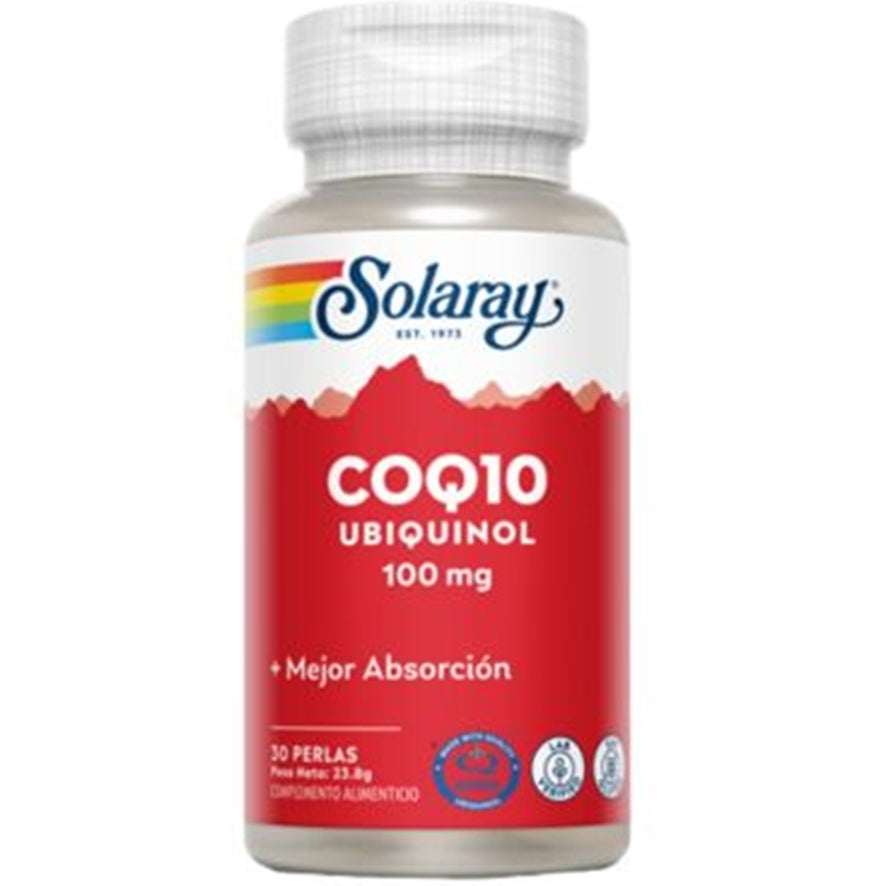 Ubiquinol Coq- 10 100 Mg 30 Perlas | Solaray - Dietetica Ferrer