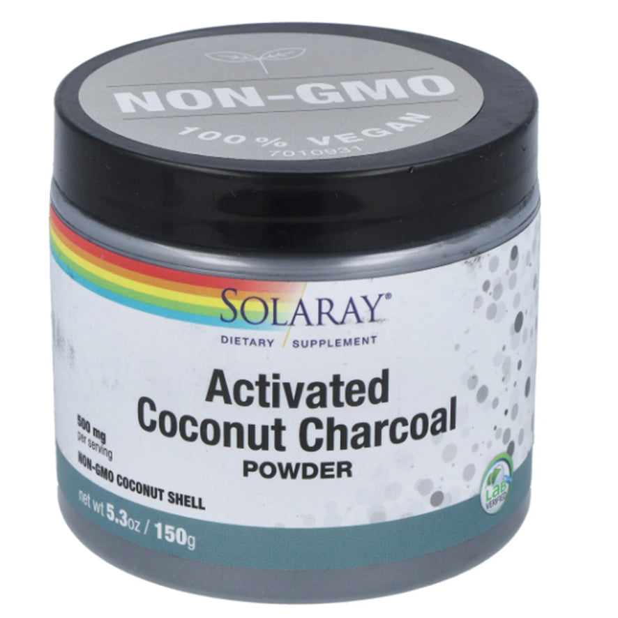 Activated Coconut Charcoal 75 gr | Solaray - Dietetica Ferrer