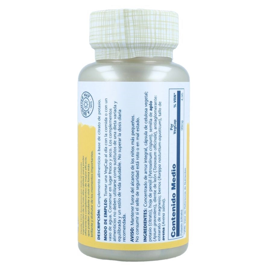 Citrate Potassium 99 mg 60 Capsulas | Solaray - Dietetica Ferrer