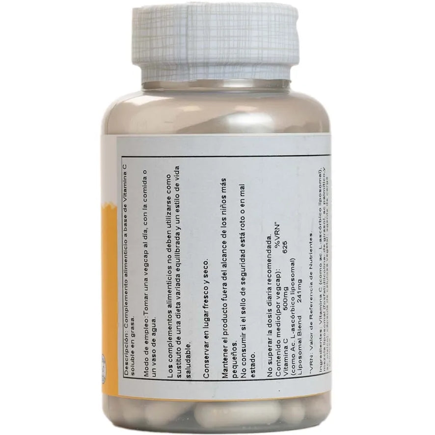 Liposomal Vitamina C 500 mg 100 Capsulas | Solaray - Dietetica Ferrer