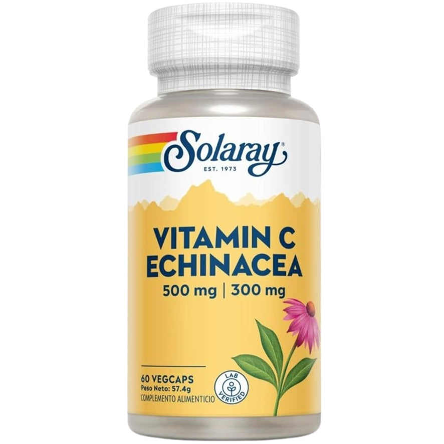 Vitamin C Echinacea 60 Capsulas | Solaray - Dietetica Ferrer