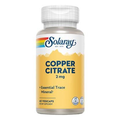 Citrate Copper 2 mg 60 Capsulas | Solaray - Dietetica Ferrer