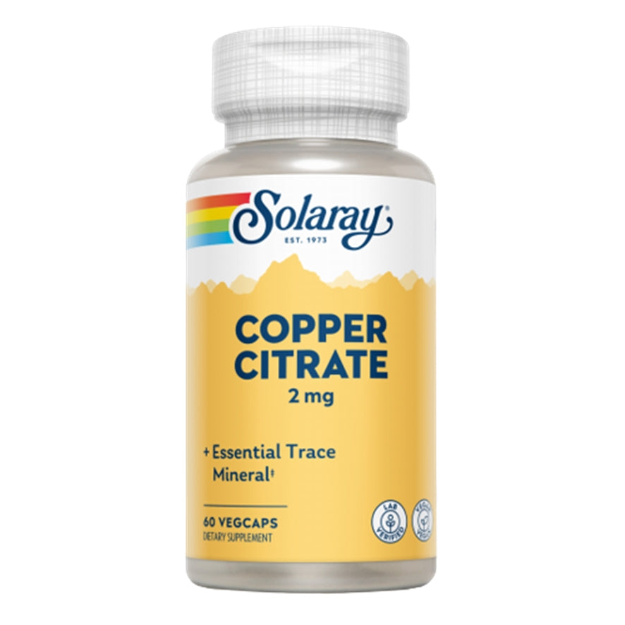 Citrate Copper 2 mg 60 Capsulas | Solaray - Dietetica Ferrer