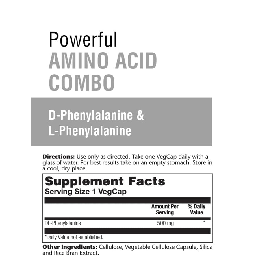 L-Phenylalanine 500 mg 60 Capsulas | Solaray - Dietetica Ferrer