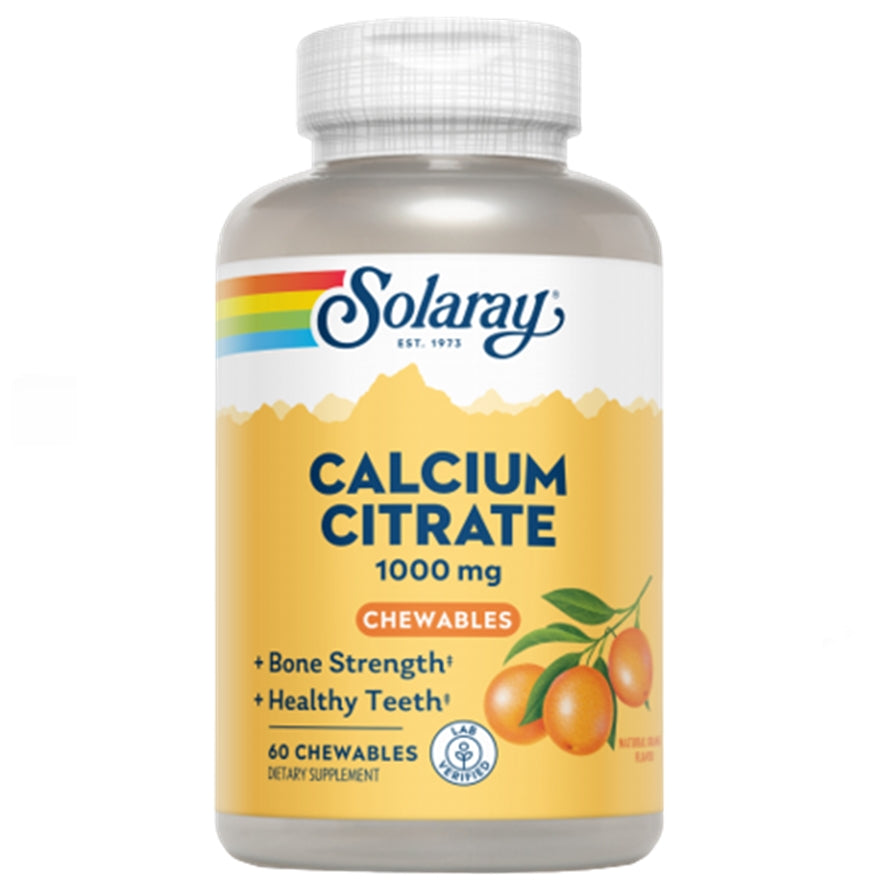 Calcium Citrate 1000 mg 60 Comprimidos | Solaray - Dietetica Ferrer