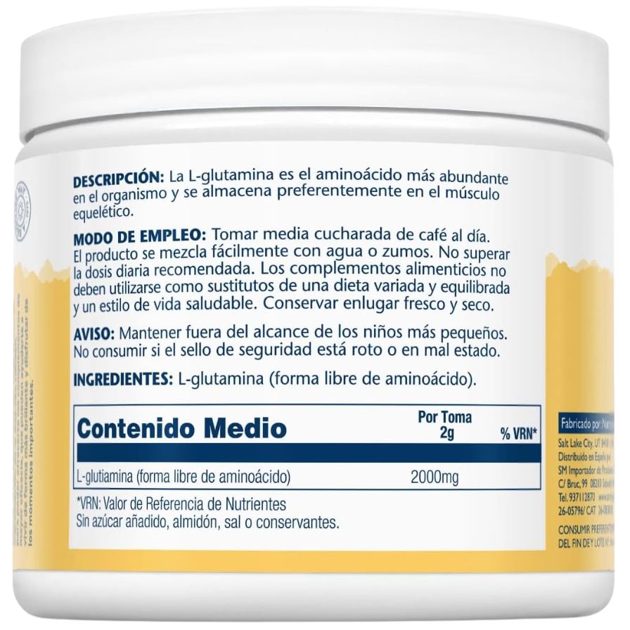 L-Glutamine Polvo 300 gr | Solaray - Dietetica Ferrer