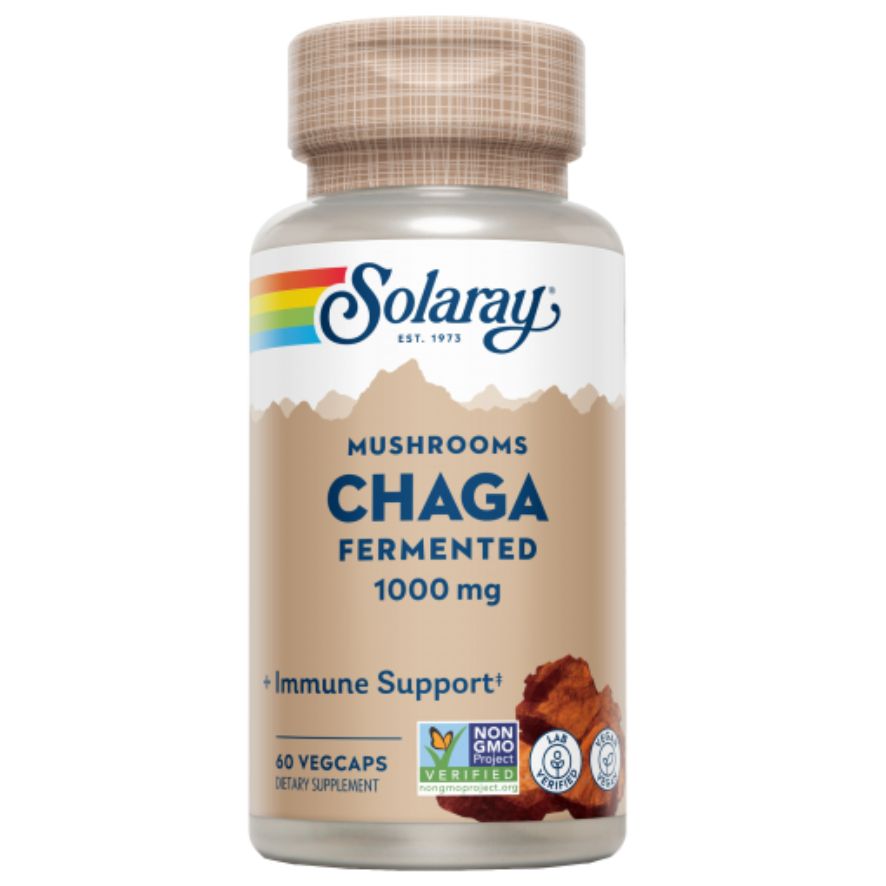 Fermented Chaga 60 Vegcaps | Solaray - Dietetica Ferrer