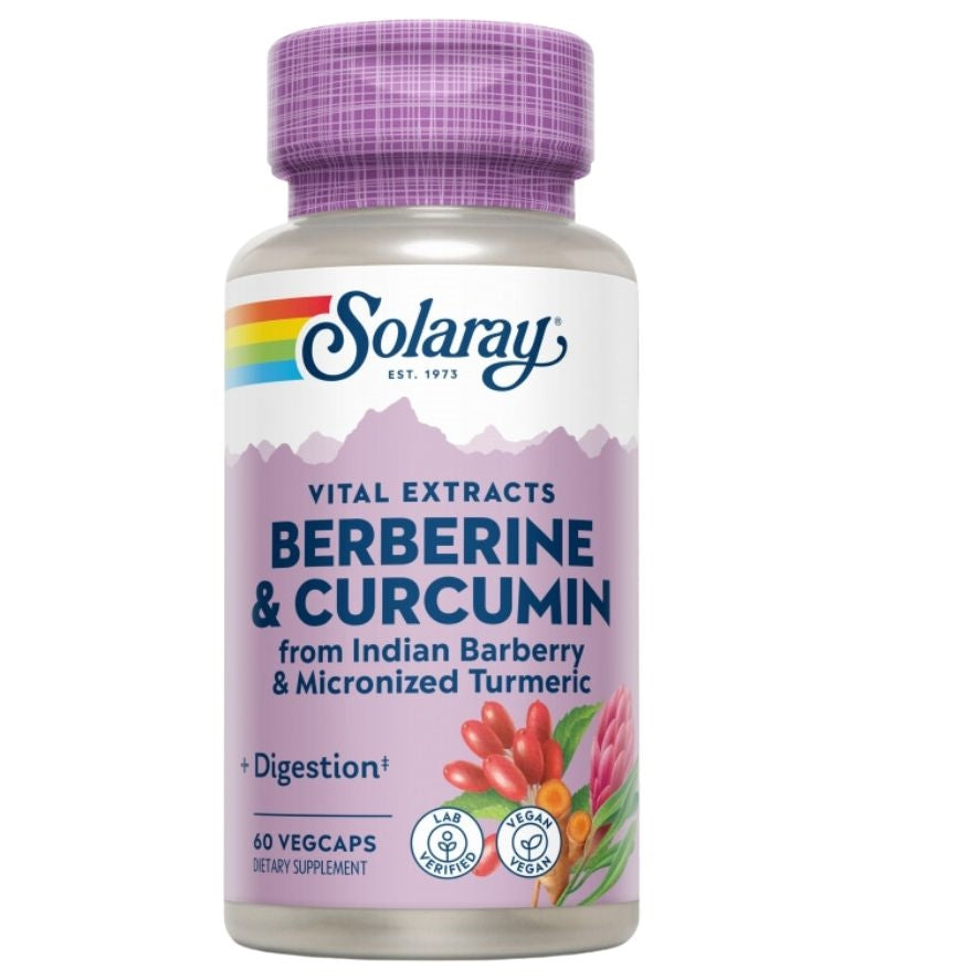 Berberine & Curcumin 600 mg 60 Capsulas | Solaray - Dietetica Ferrer