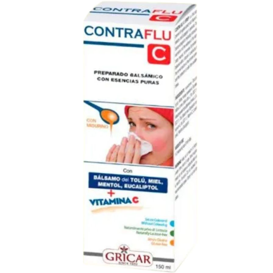 Contra Flu Jarabe Adultos 150 ml | Gricar - Dietetica Ferrer