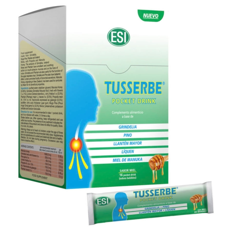 Tusserbe Pocket Drink 16 Sobres | Trepat Diet - Dietetica Ferrer