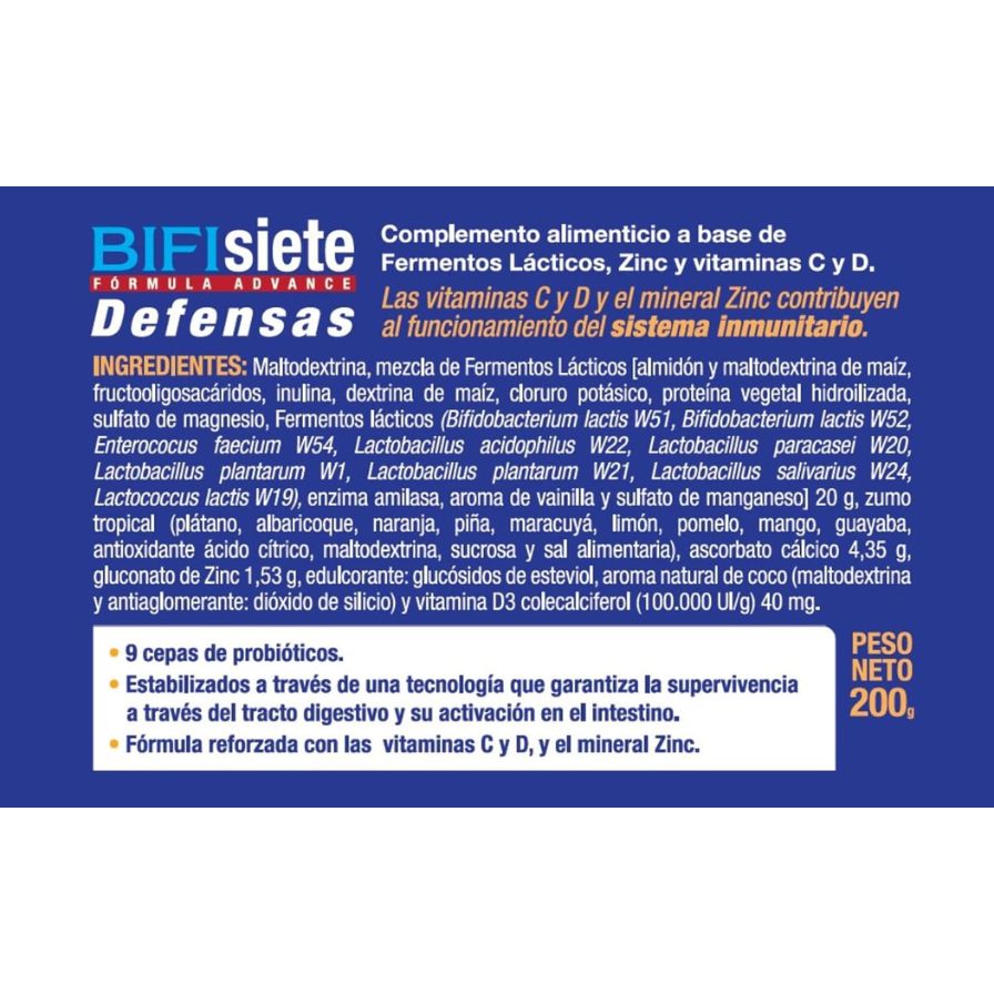 Bifisiete Defensas 200 gramos | Tongil - Dietetica Ferrer