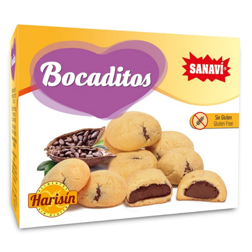 Bocaditos Galletas Rellenas con Cacao Harisin 150 gr | Sanavi - Dietetica Ferrer