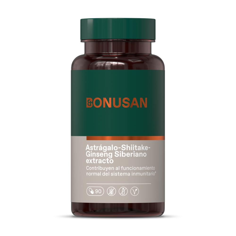 Astragalo Shiitake Ginseng Siberiano 90 Capsulas | Bonusan - Dietetica Ferrer