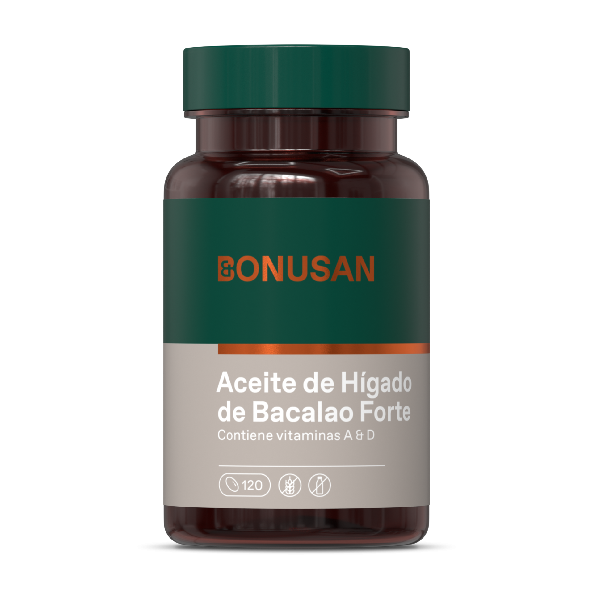 Aceite de Higado de Pescado Forte 120 Capsulas | Bonusan - Dietetica Ferrer