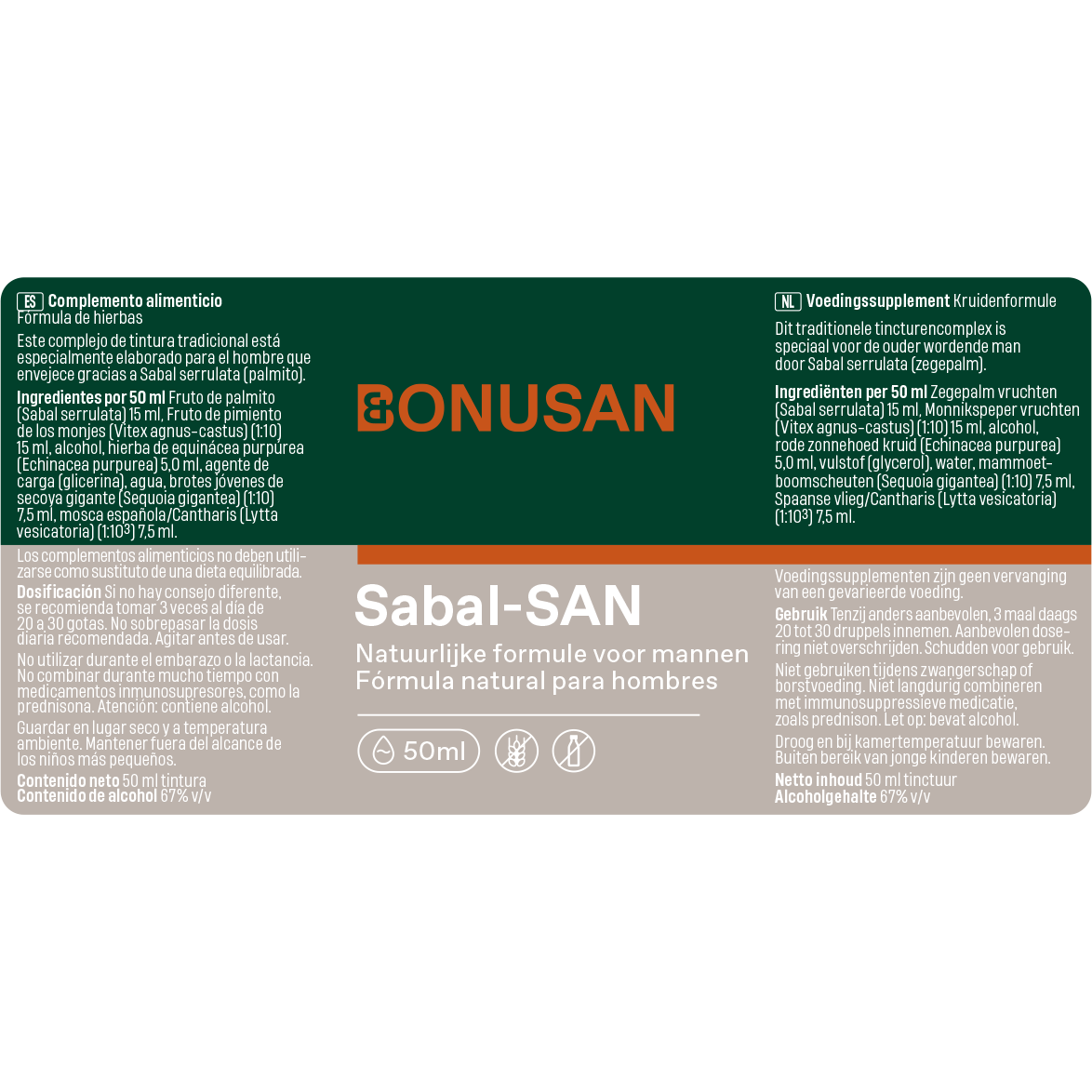 Sabal-San 50 Ml | Bonusan