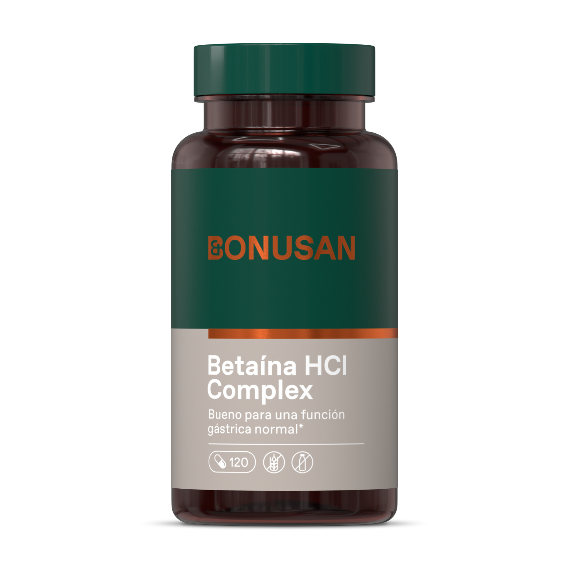 Betaína Hcl Complex 120 Cápsulas | Bonusan