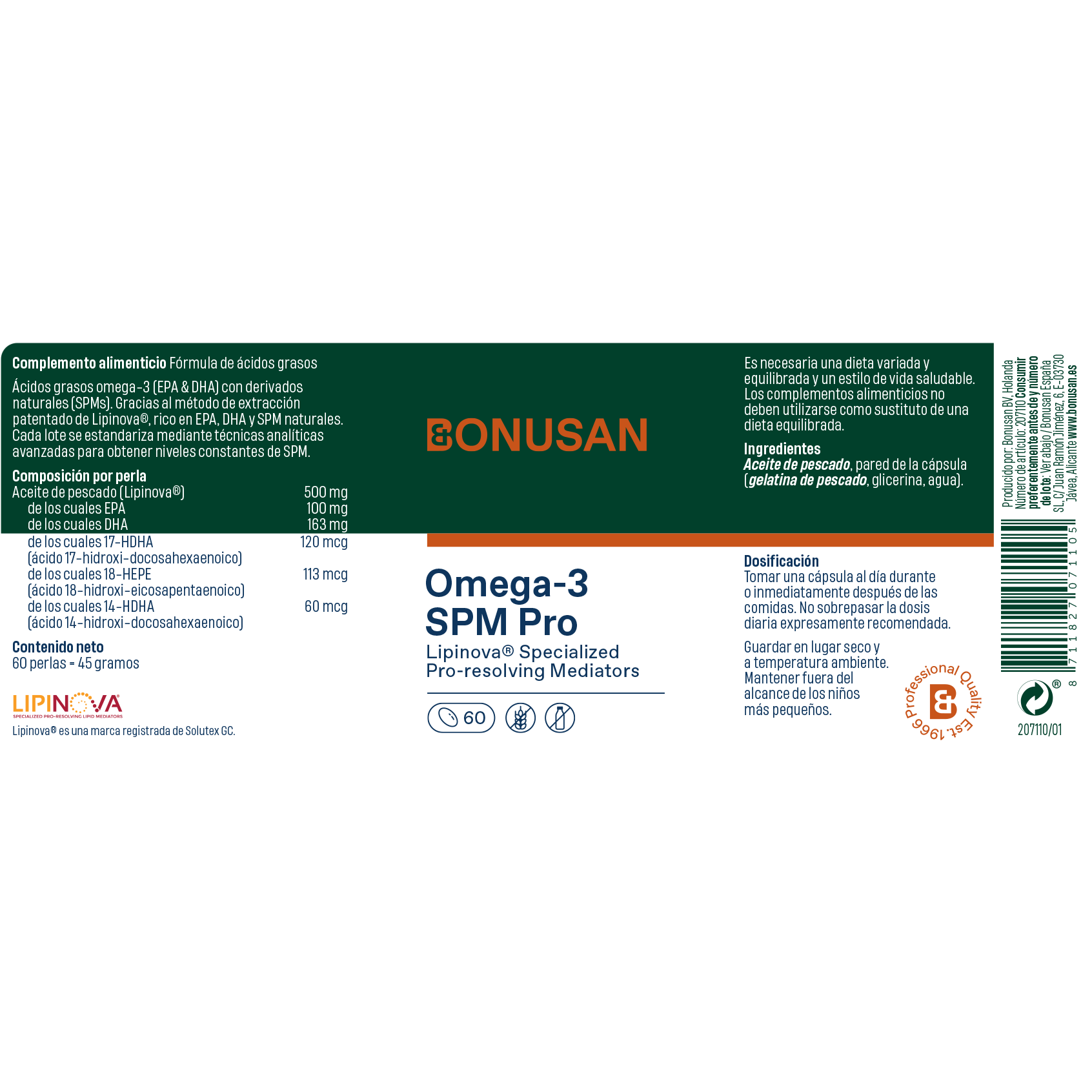 Omega-3 Spm 60 Perlas | Bonusan