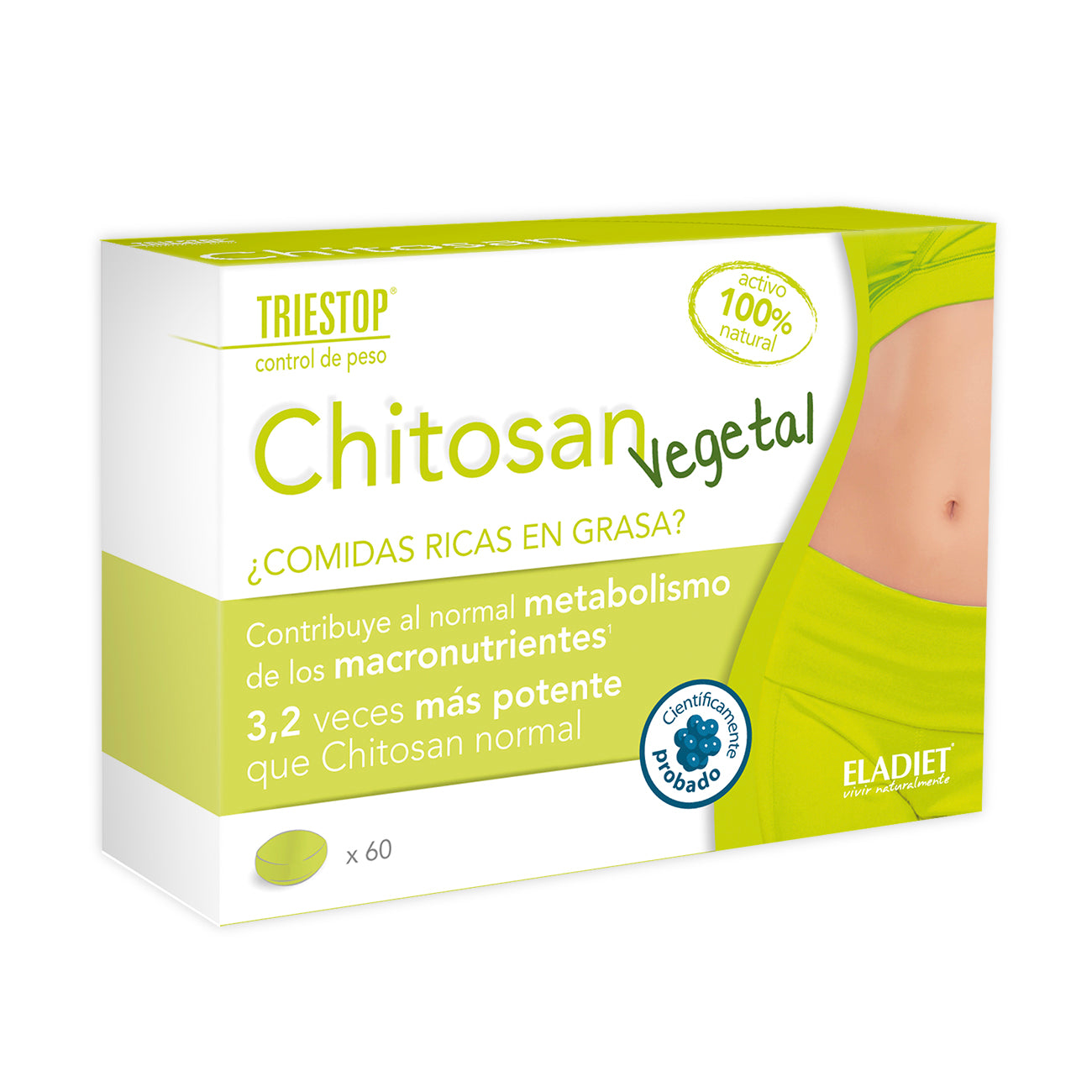 Chitosan Vegetal 60 cápsulas | Eladiet - Dietetica Ferrer