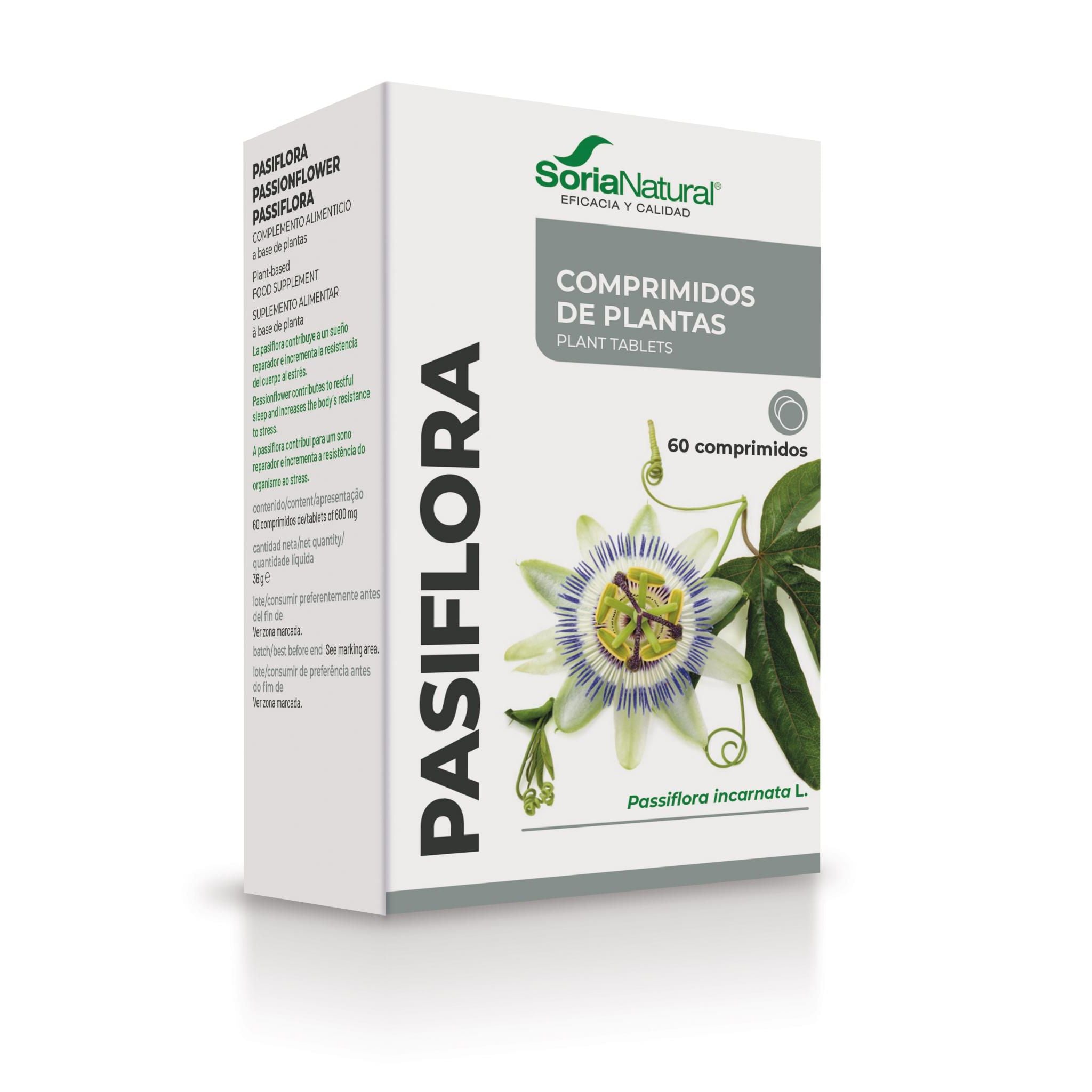 Pasiflora 60 Comprimidos | Soria Natural - Dietetica Ferrer