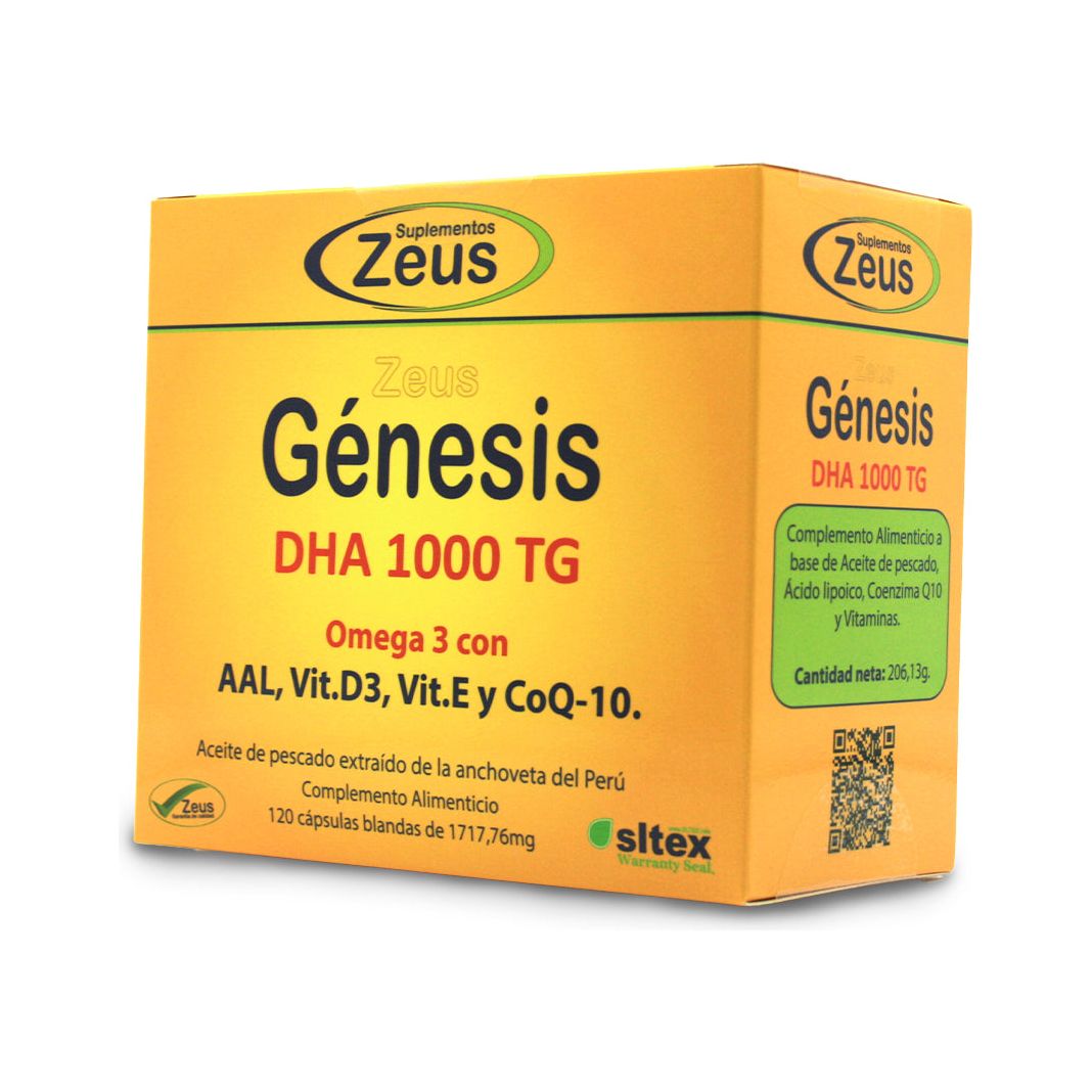 Genesis Dha 1000 TG cápsulas | Zeus - Dietetica Ferrer