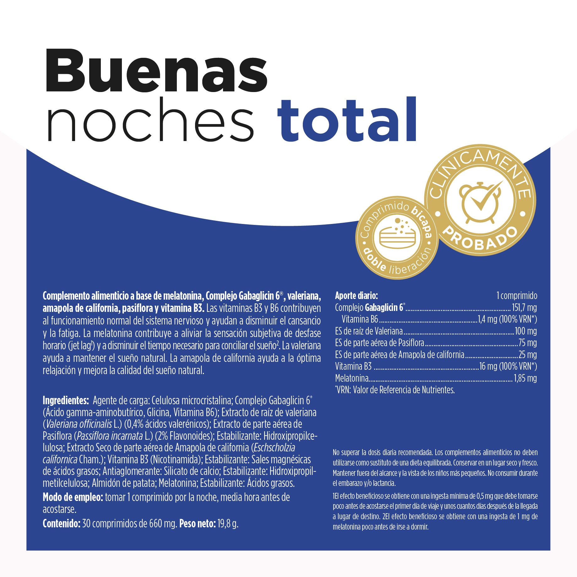 Buenas Noches Total comprimidos | Eladiet - Dietetica Ferrer