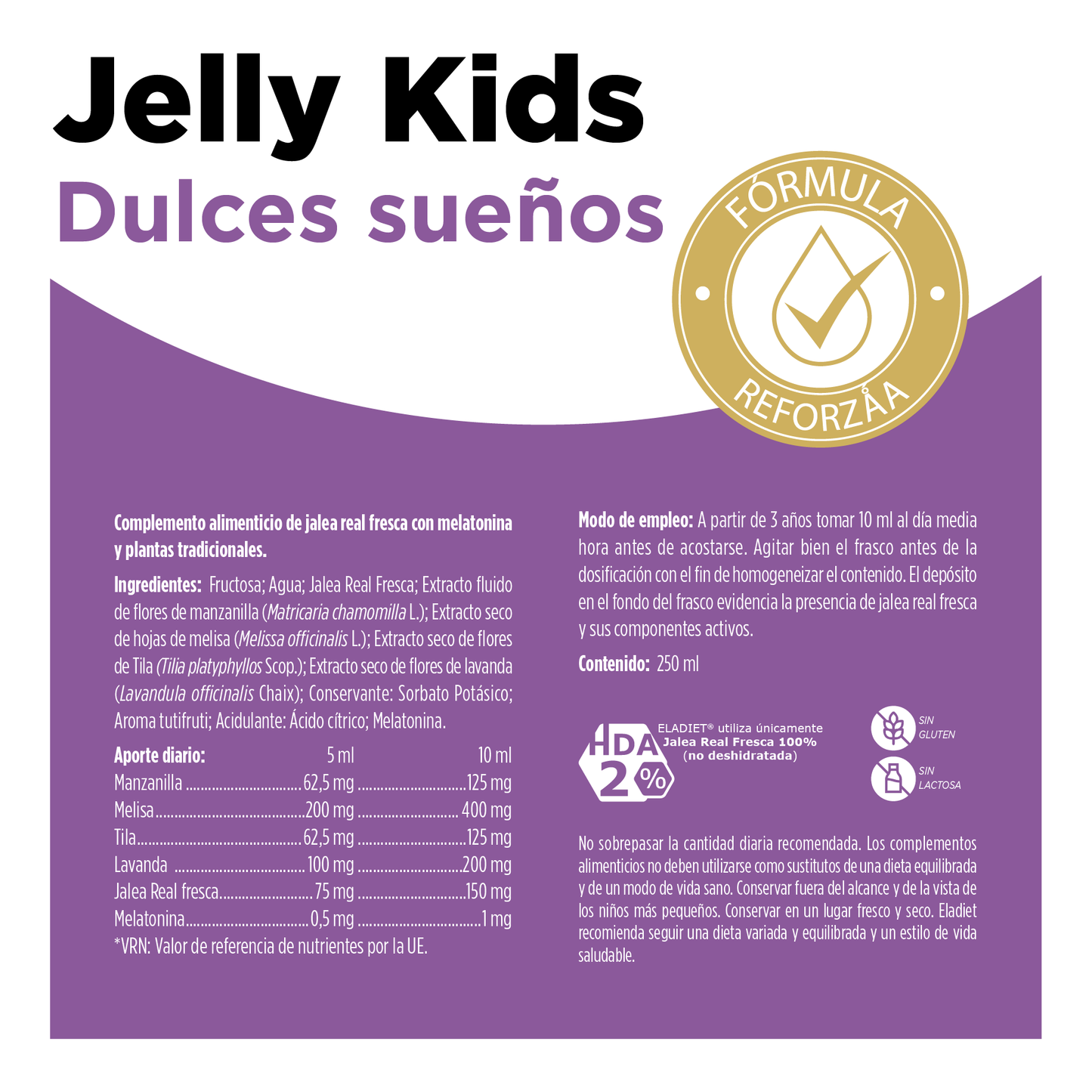 Jelly Kids Dulces Sueños Jarabe 250 ml | Eladiet - Dietetica Ferrer