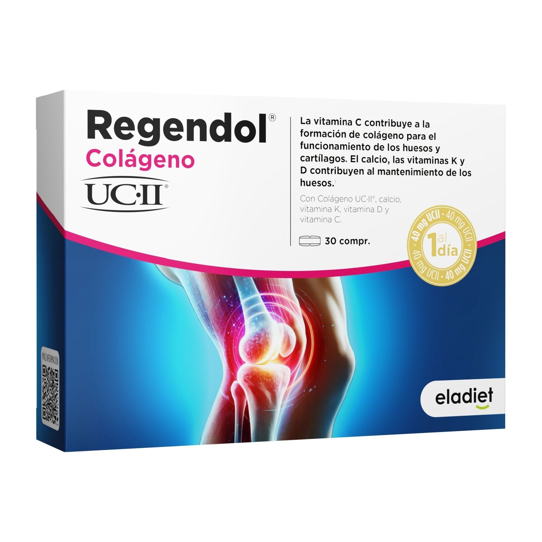 Regendol Colageno UCII 30 Comprimidos | Eladiet - Dietetica Ferrer