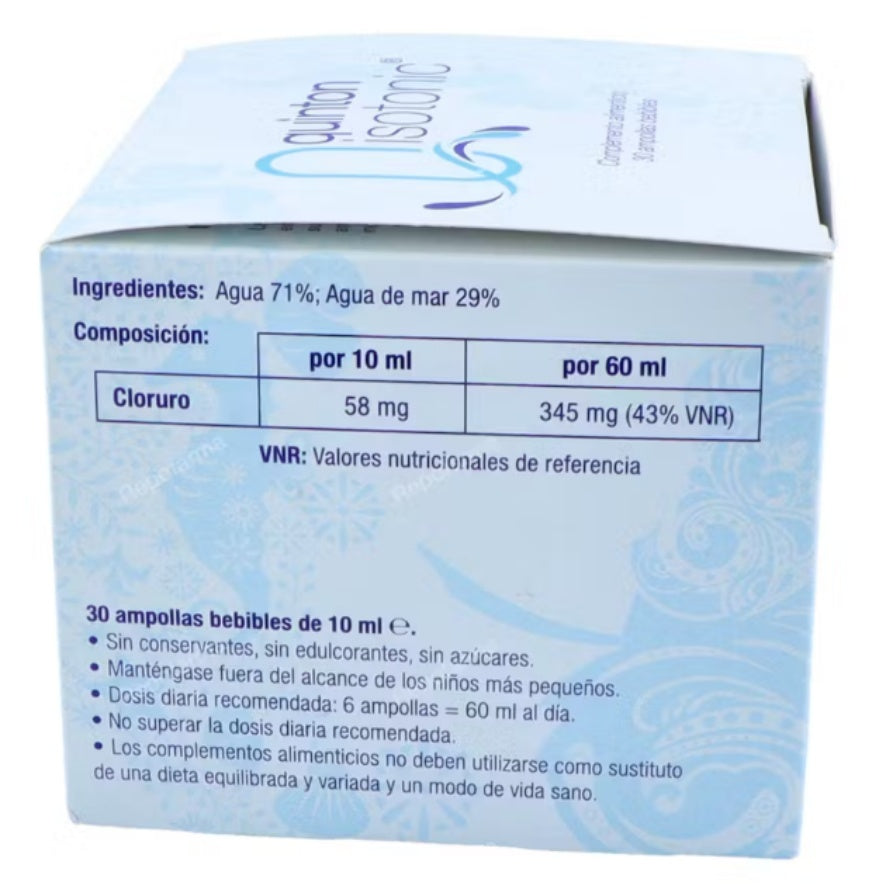 Isotonic 30 ampollas | Quinton - Dietetica Ferrer