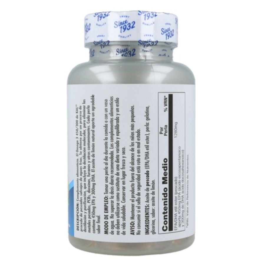 Omega 3 450/300 60 Perlas | KAL - Dietetica Ferrer