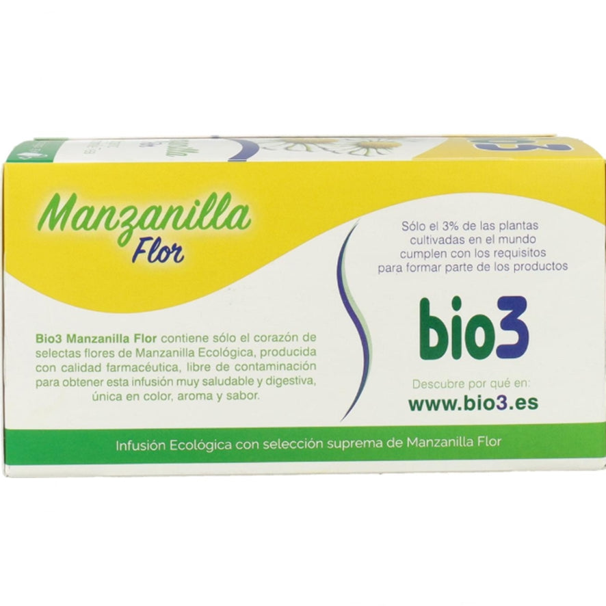 Manzanilla Flor Ecologica 25 Bolsitas | Bio3 - Dietetica Ferrer