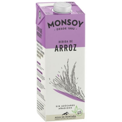 Bebida de Arroz Bio 1 Litro Pack de 6 | Monsoy - Dietetica Ferrer