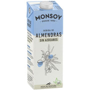 Leche de Almendras sin Azucar Bio 1 Litro Pack de 6 | Monsoy - Dietetica Ferrer