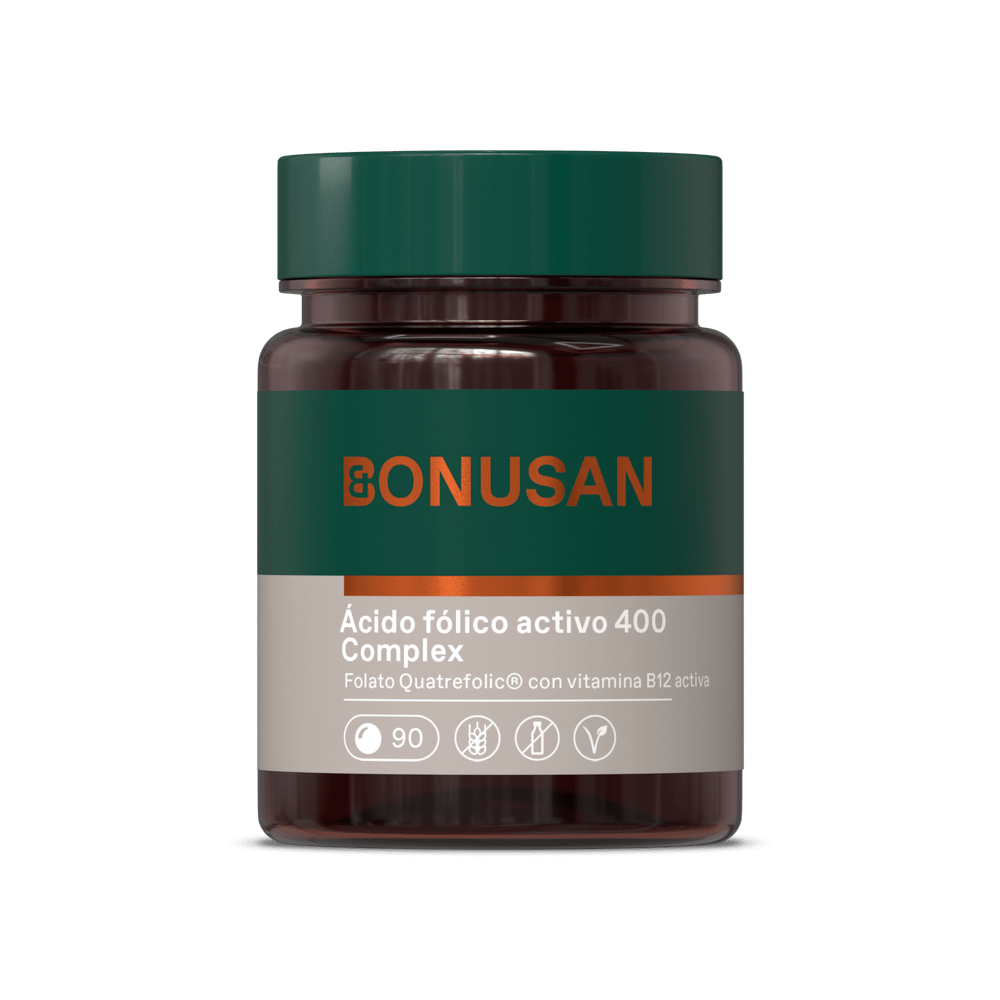 Acido Folico Activo Plus 90 Tabletas | Bonusan - Dietetica Ferrer