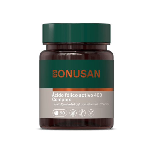 Acido Folico Activo Plus 90 Tabletas | Bonusan - Dietetica Ferrer