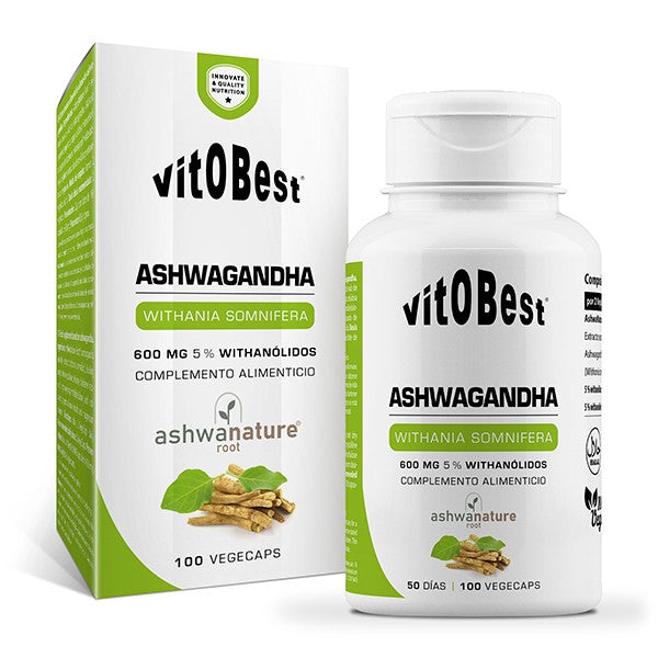 Ashwagandha 100 cápsulas | Vitobest - Dietetica Ferrer