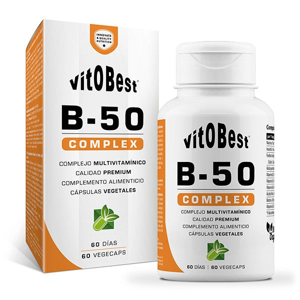 Vitamina B50 Complex 60 cápsulas | Vitobest - Dietetica Ferrer