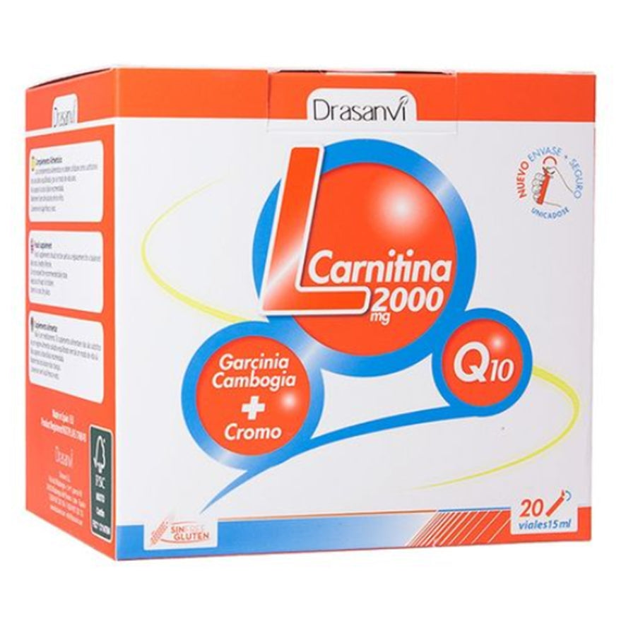 L-Carnitina 200 mg 20 Viales | Drasanvi - Dietetica Ferrer