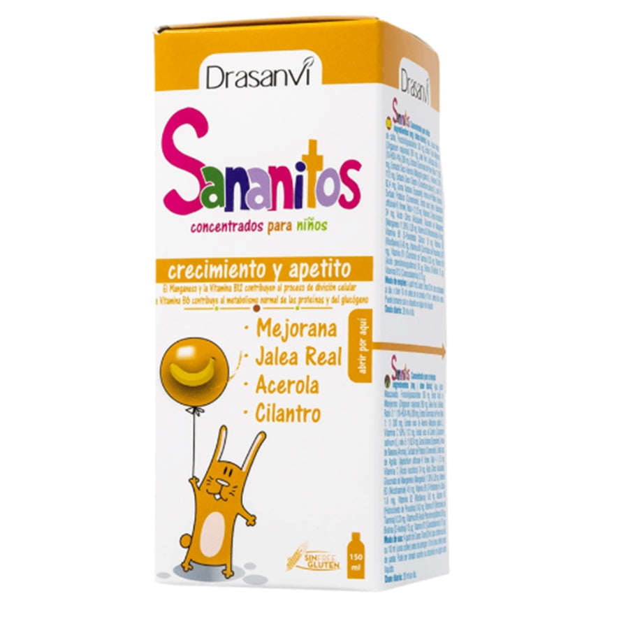 Sananitos Crecimiento y Apetito Jarabe 150 ml | Drasanvi - Dietetica Ferrer