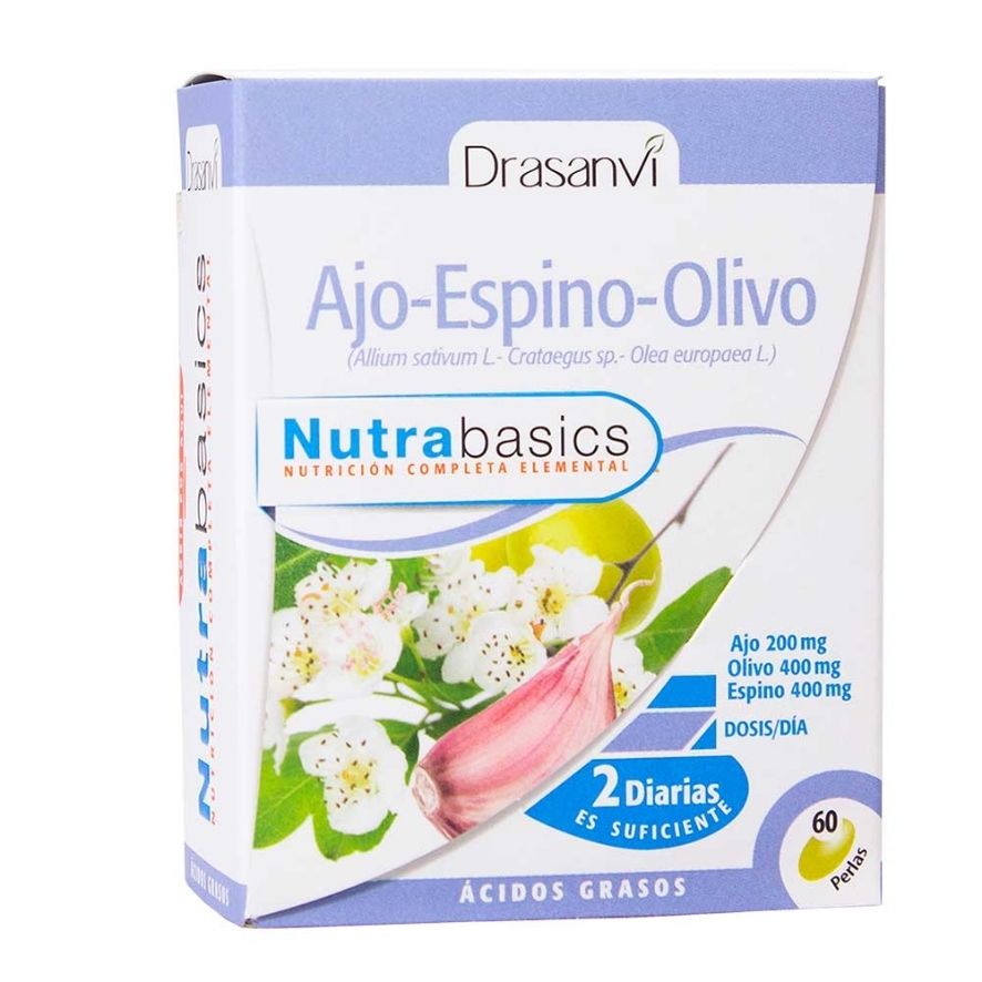 Ajo Espino Olivo 500 mg 60 Perlas | Drasanvi