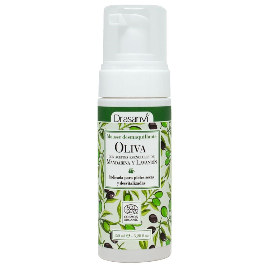 Mousse Desmaquillante Aceite de Olivar Ecocert Bio 150 ml | Drasanvi - Dietetica Ferrer