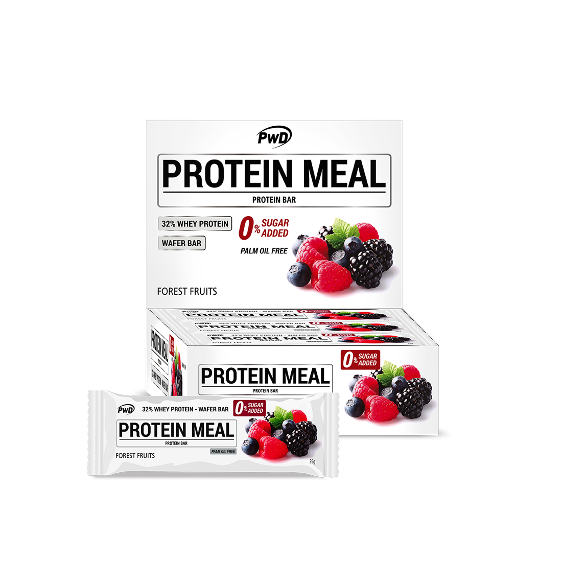 Barritas Protein Meal Caja de 12 | PWD Nutrition - Dietetica Ferrer
