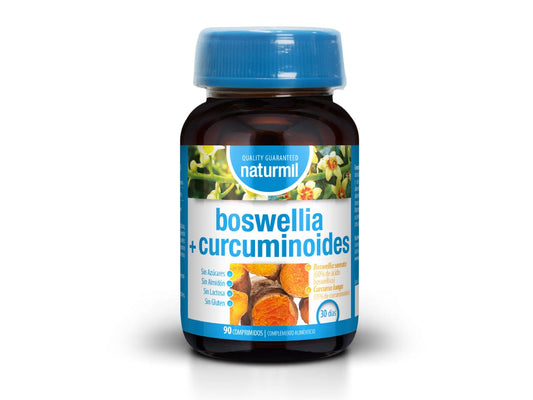 Boswellia 400 mg + Curcumina 1 mg 90 Comprimidos | Naturmil - Dietetica Ferrer