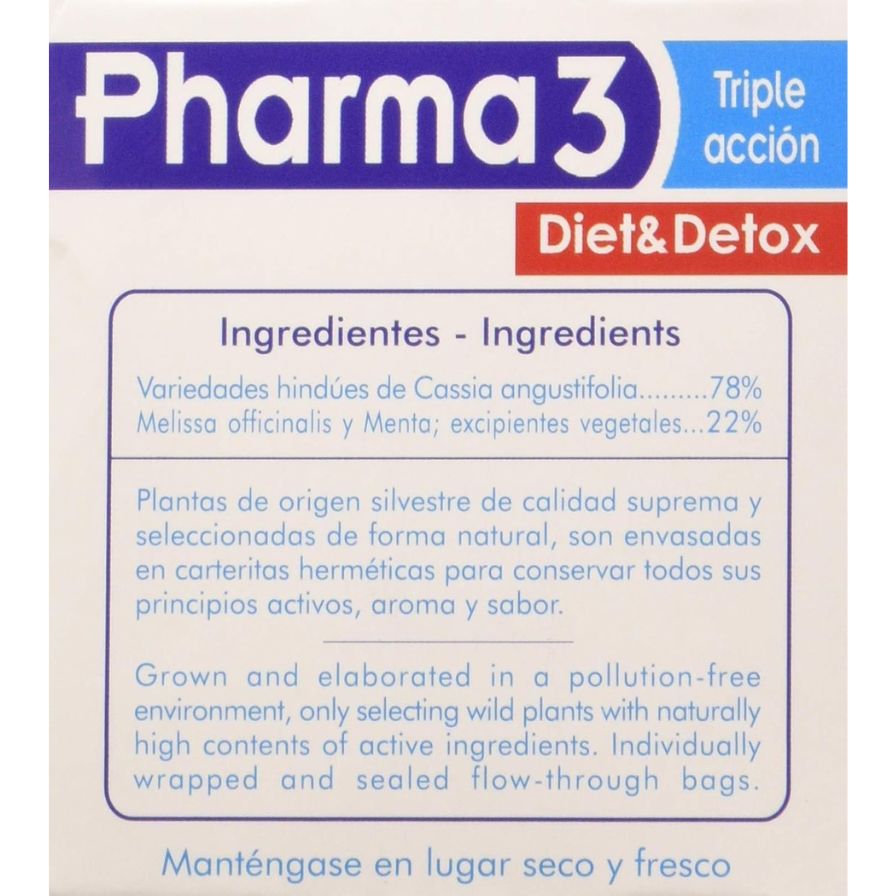 Pharma3 Diet & Detox 25 Bolsitas | Bio3 - Dietetica Ferrer