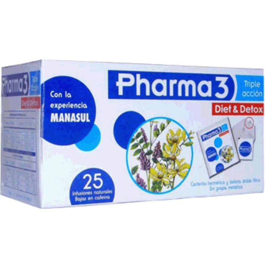 Pharma3 Diet & Detox 25 Bolsitas | Bio3 - Dietetica Ferrer