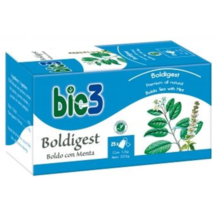 Bie3 Boldo Con Menta 25 Bolsitas | Bio3 - Dietetica Ferrer