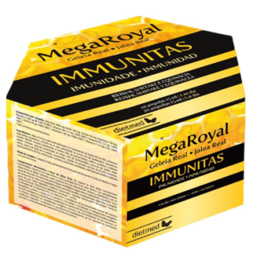 Mega Royal Immunitas 20 Ampollas | Dietmed - Dietetica Ferrer