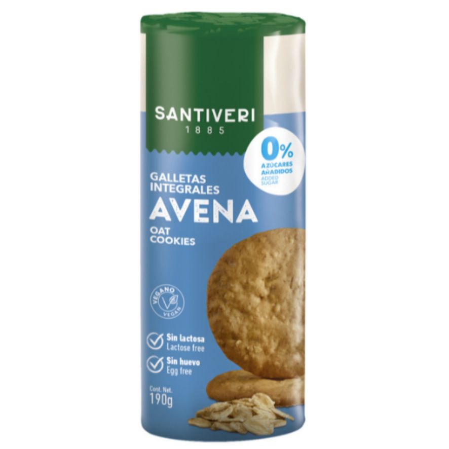 Galletas Digestive Avena 190 gr | Santiveri - Dietetica Ferrer